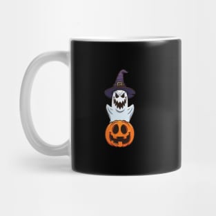 Look What You Ghost Funny Pumpkin Made Me BREW Halloween Log Mug